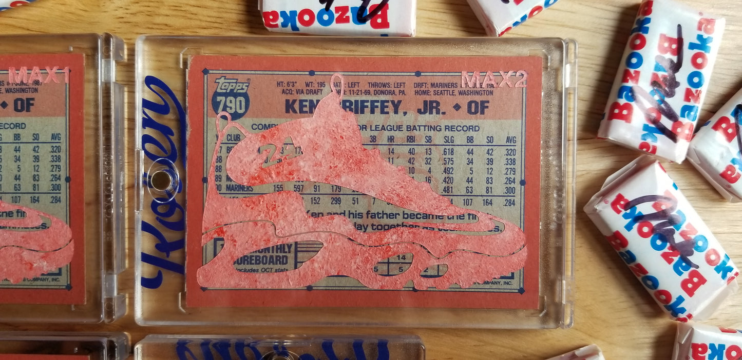 Baseball card art by Matthew Lee Rosen (aka Matthew Rosen) - Ken Griffey Jr. Nike Air Max 1