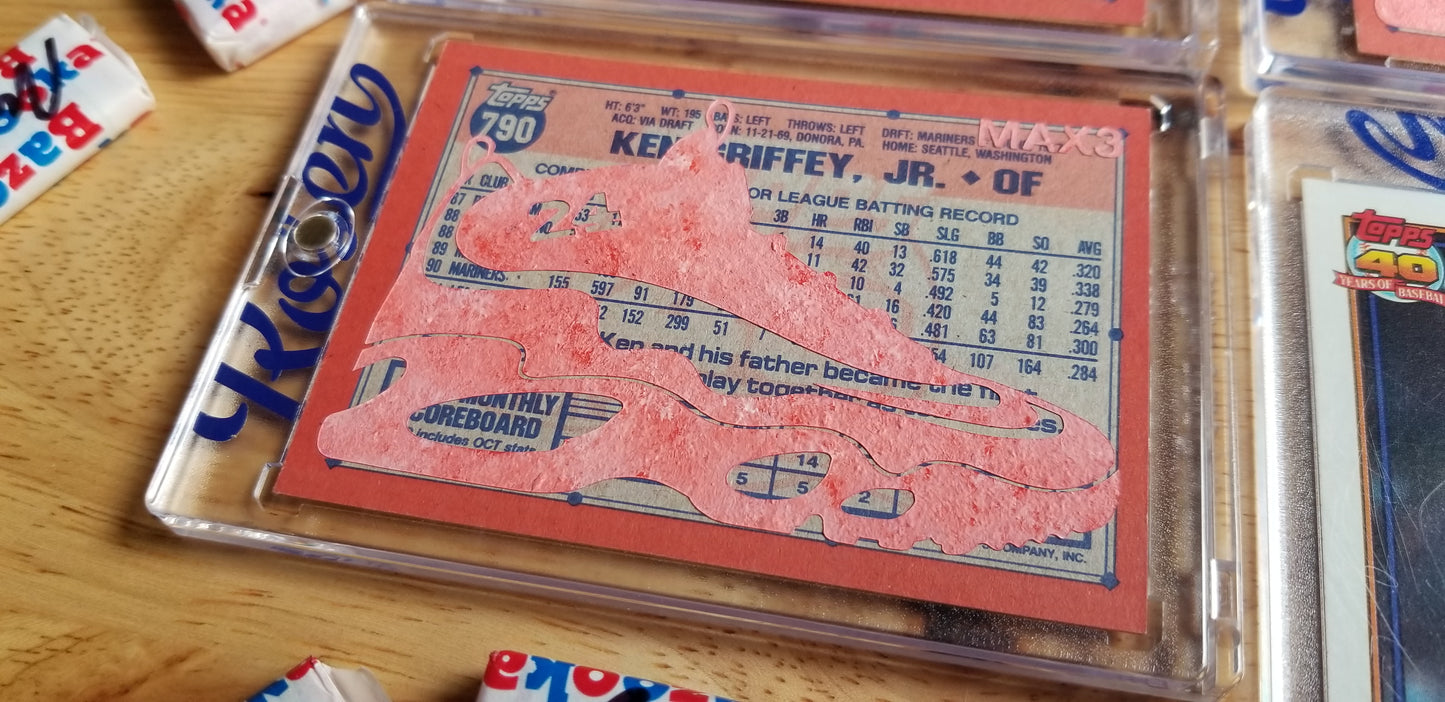 Baseball card art by Matthew Lee Rosen (aka Matthew Rosen) - Ken Griffey Jr. Nike Air Max 1