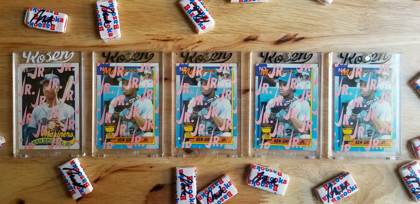 Baseball card art by Matthew Lee Rosen (aka Matthew Rosen) - Ken Griffey Jr
