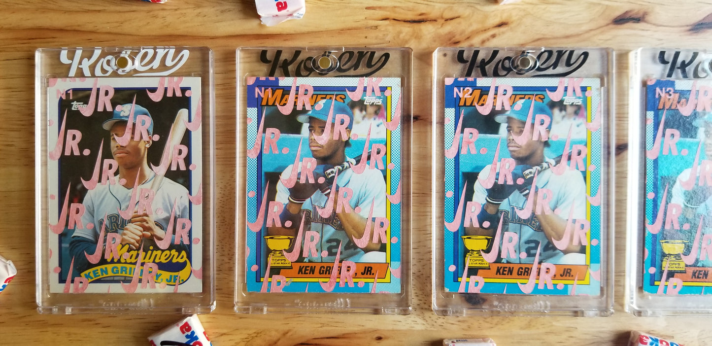 Baseball card art by Matthew Lee Rosen (aka Matthew Rosen) - Ken Griffey Jr