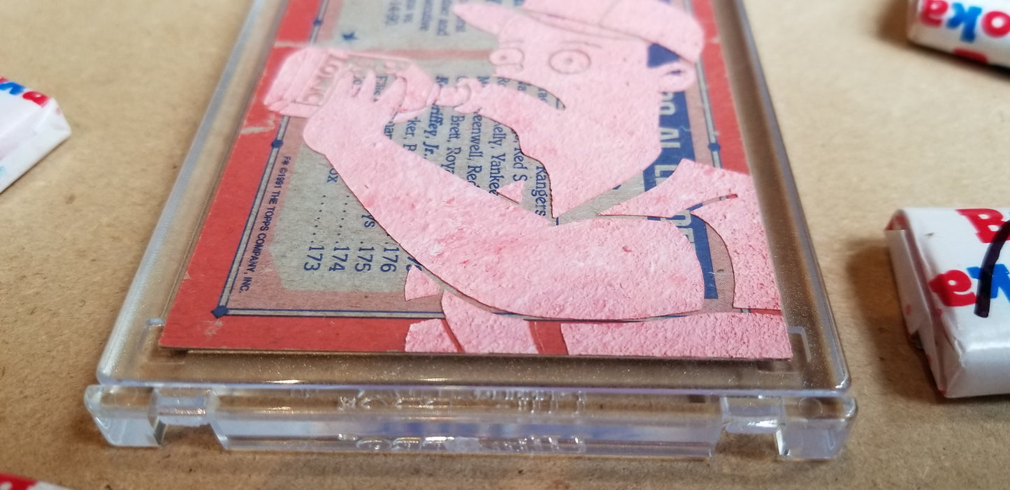 Baseball card art by Matthew Lee Rosen (aka Matthew Rosen) - Simpsons Ken Griffey Jr.