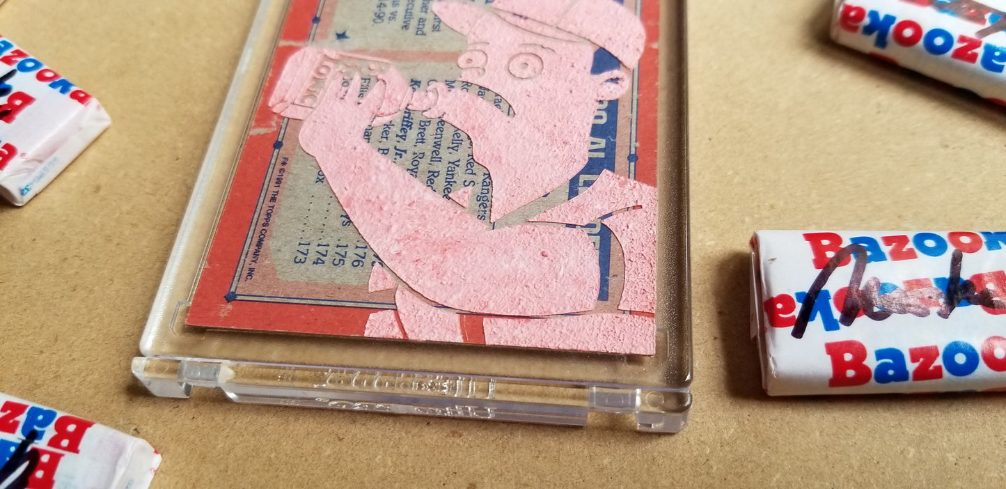 Baseball card art by Matthew Lee Rosen (aka Matthew Rosen) - Simpsons Ken Griffey Jr.
