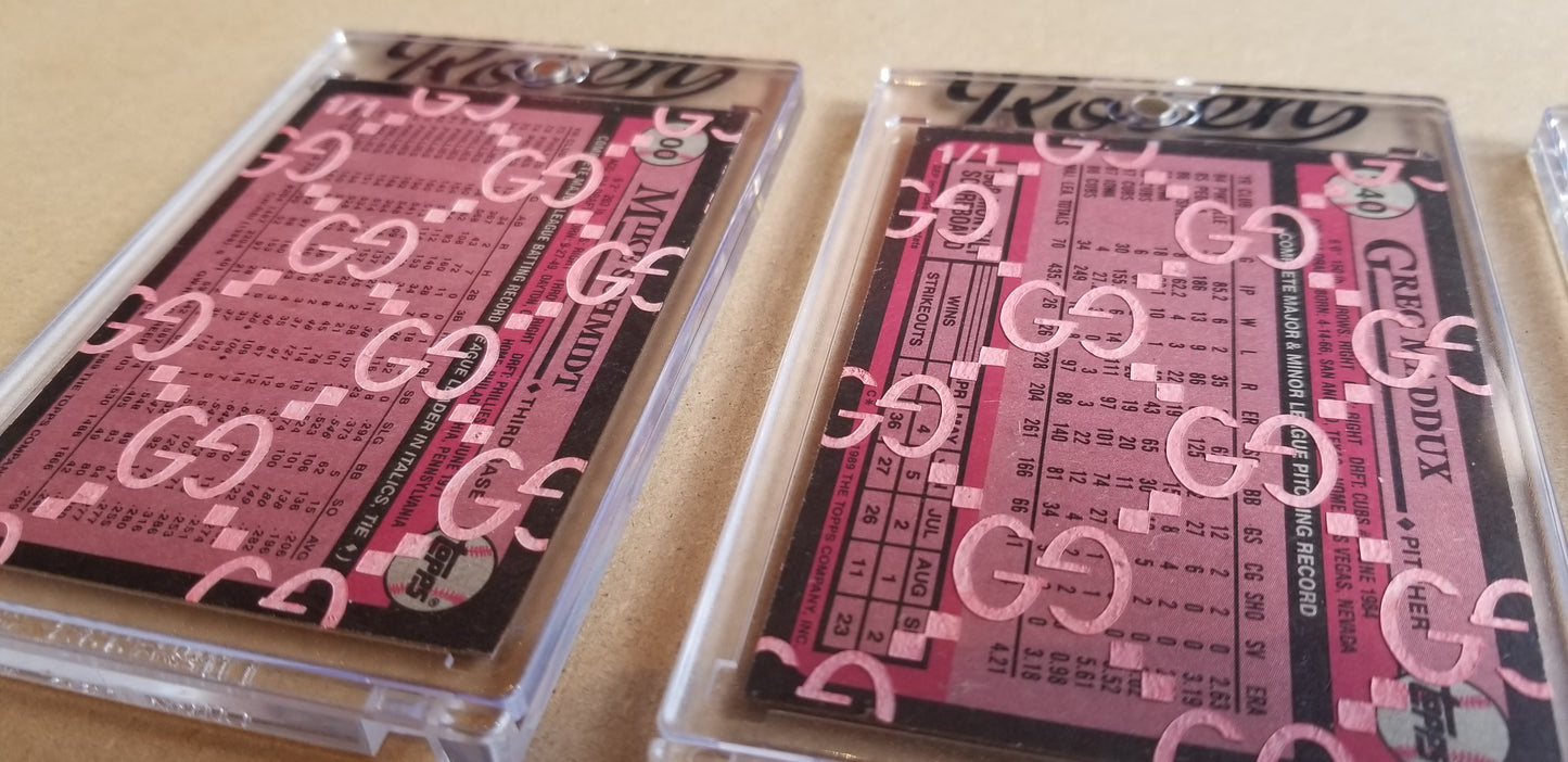Baseball card art by Matthew Lee Rosen (aka Matthew Rosen) - Gum Stick Collector Cards - Gucci Gold Glove Series
