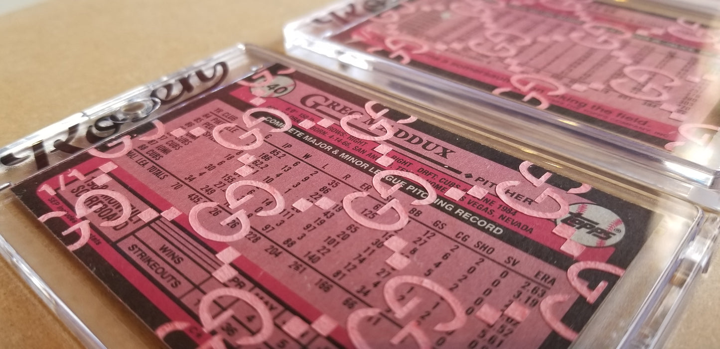 Baseball card art by Matthew Lee Rosen (aka Matthew Rosen) - Gum Stick Collector Cards - Gucci Gold Glove Series