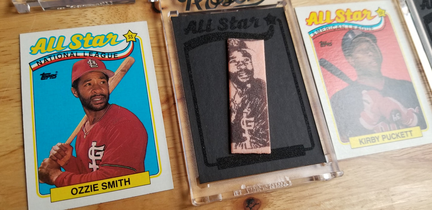Baseball card art by Matthew Lee Rosen - G-Stick 1989 Topps All Stars