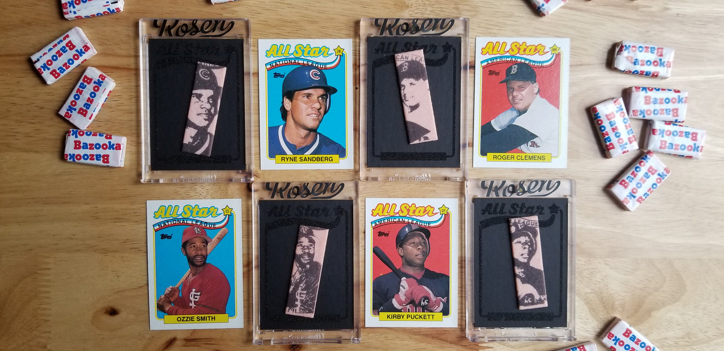 Baseball card art by Matthew Lee Rosen - G-Stick 1989 Topps All Stars