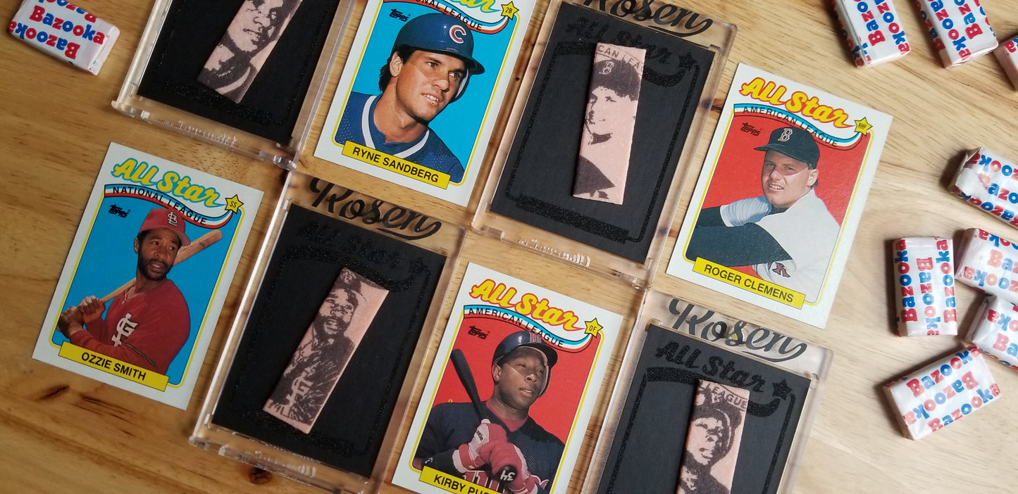 Baseball card art by Matthew Rosen - G-Stick 1989 Topps All Stars
