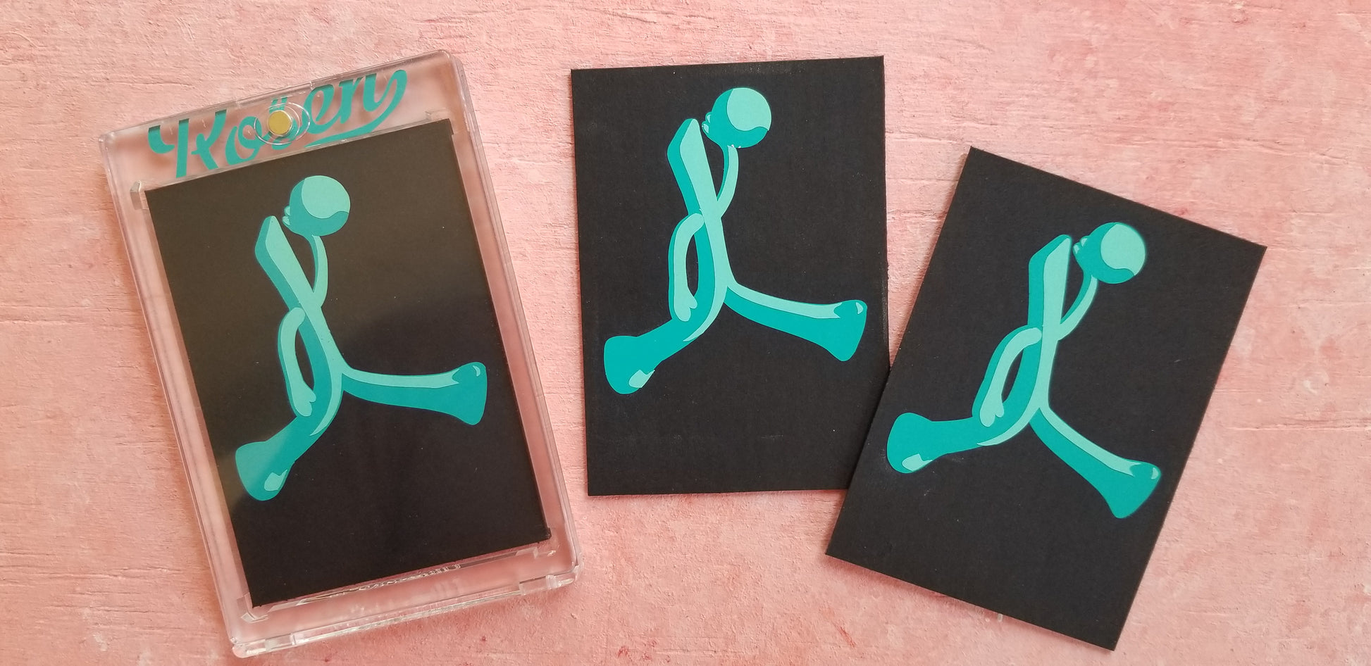 Gumby card art by Matthew Lee Rosen - Inspired by Michael Jordan's Jumpman