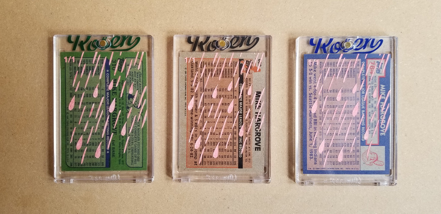 Baseball card art by Matthew Lee Rosen (aka Matthew Rosen) - Gum Stick Collector Cards - Mike Hargrove
