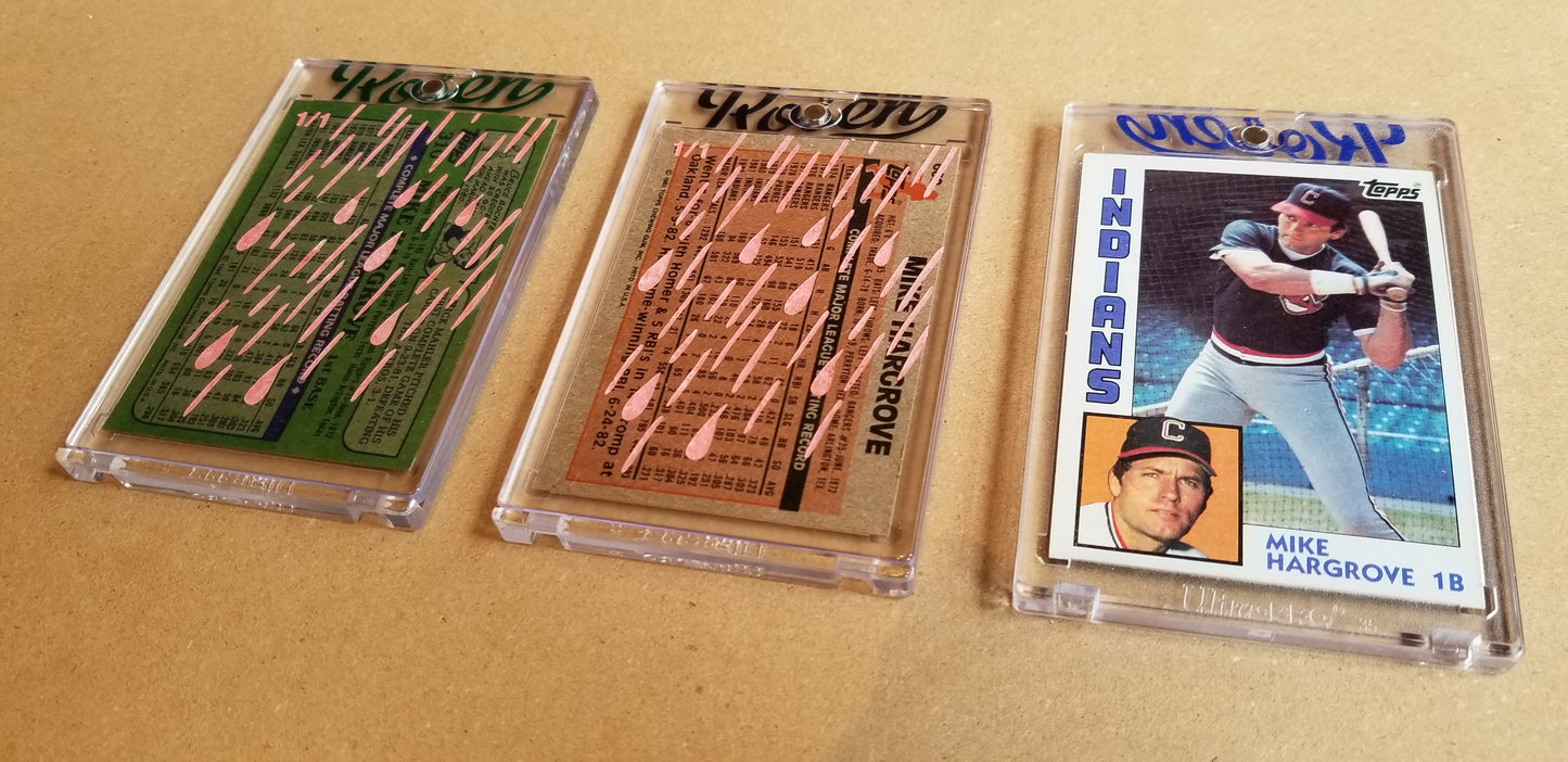 Baseball card art by Matthew Lee Rosen (aka Matthew Rosen) - Gum Stick Collector Cards - Mike Hargrove