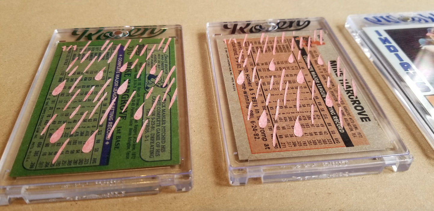 Baseball card art by Matthew Lee Rosen (aka Matthew Rosen) - Gum Stick Collector Cards - Mike Hargrove