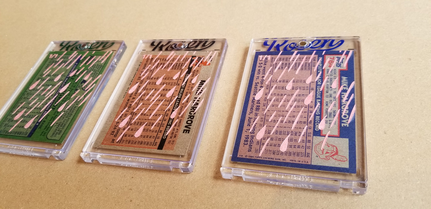 Baseball card art by Matthew Lee Rosen (aka Matthew Rosen) - Gum Stick Collector Cards - Mike Hargrove