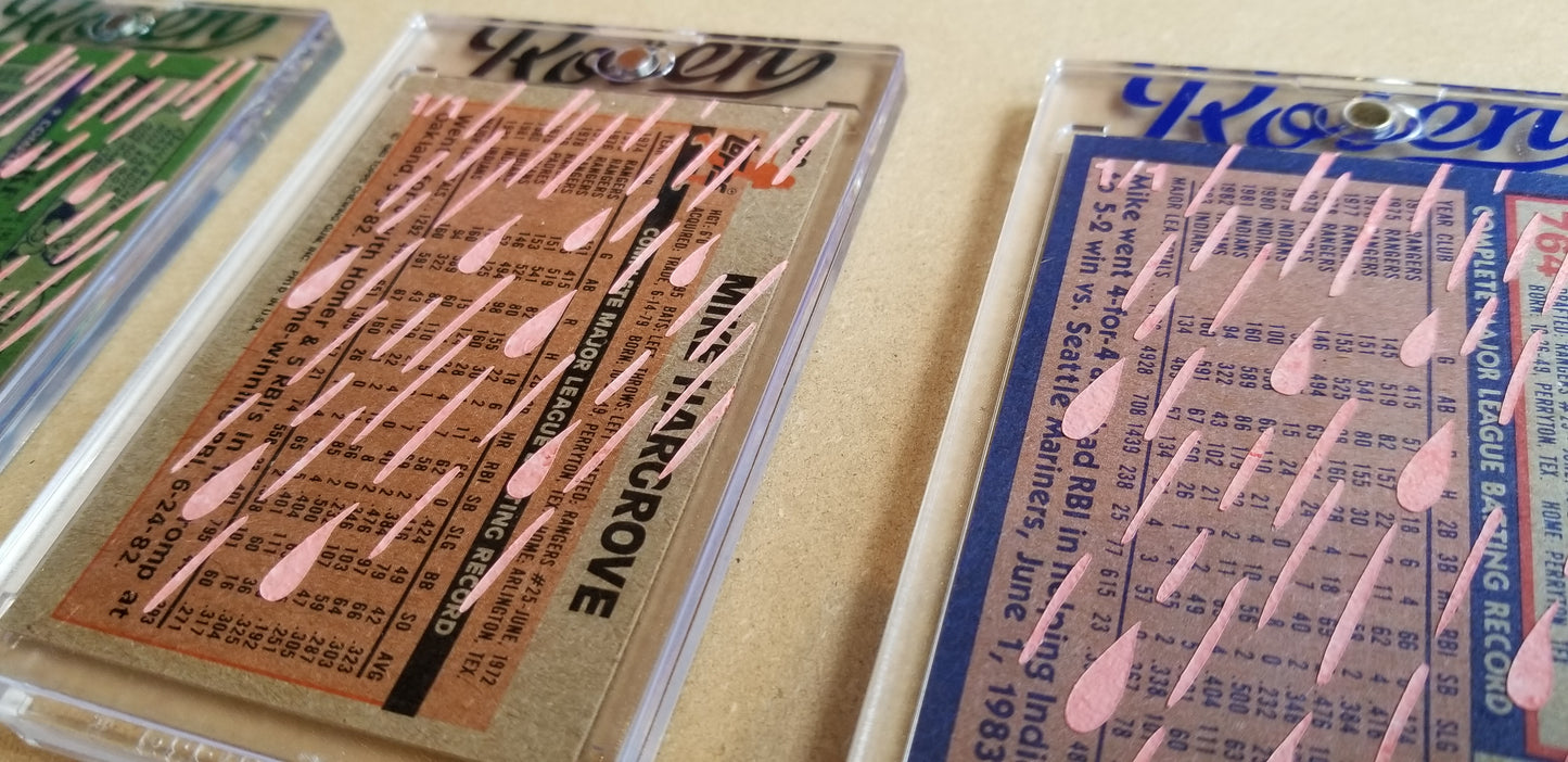 Baseball card art by Matthew Lee Rosen (aka Matthew Rosen) - Gum Stick Collector Cards - Mike Hargrove
