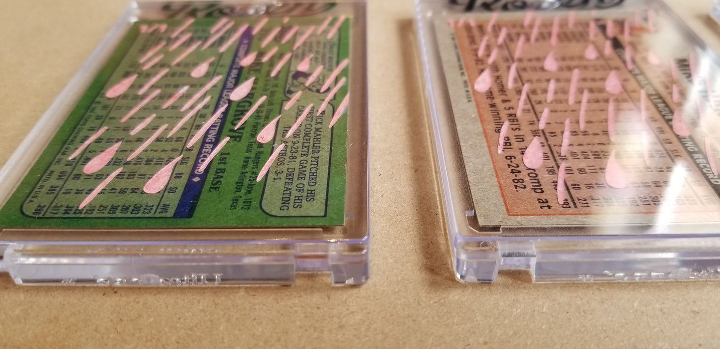 Baseball card art by Matthew Lee Rosen (aka Matthew Rosen) - Gum Stick Collector Cards - Mike Hargrove