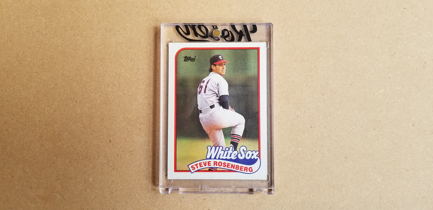 Baseball card art by Matthew Lee Rosen (aka Matthew Rosen) - 1989 Steve Rosenberg (Hebrew Bazooka)