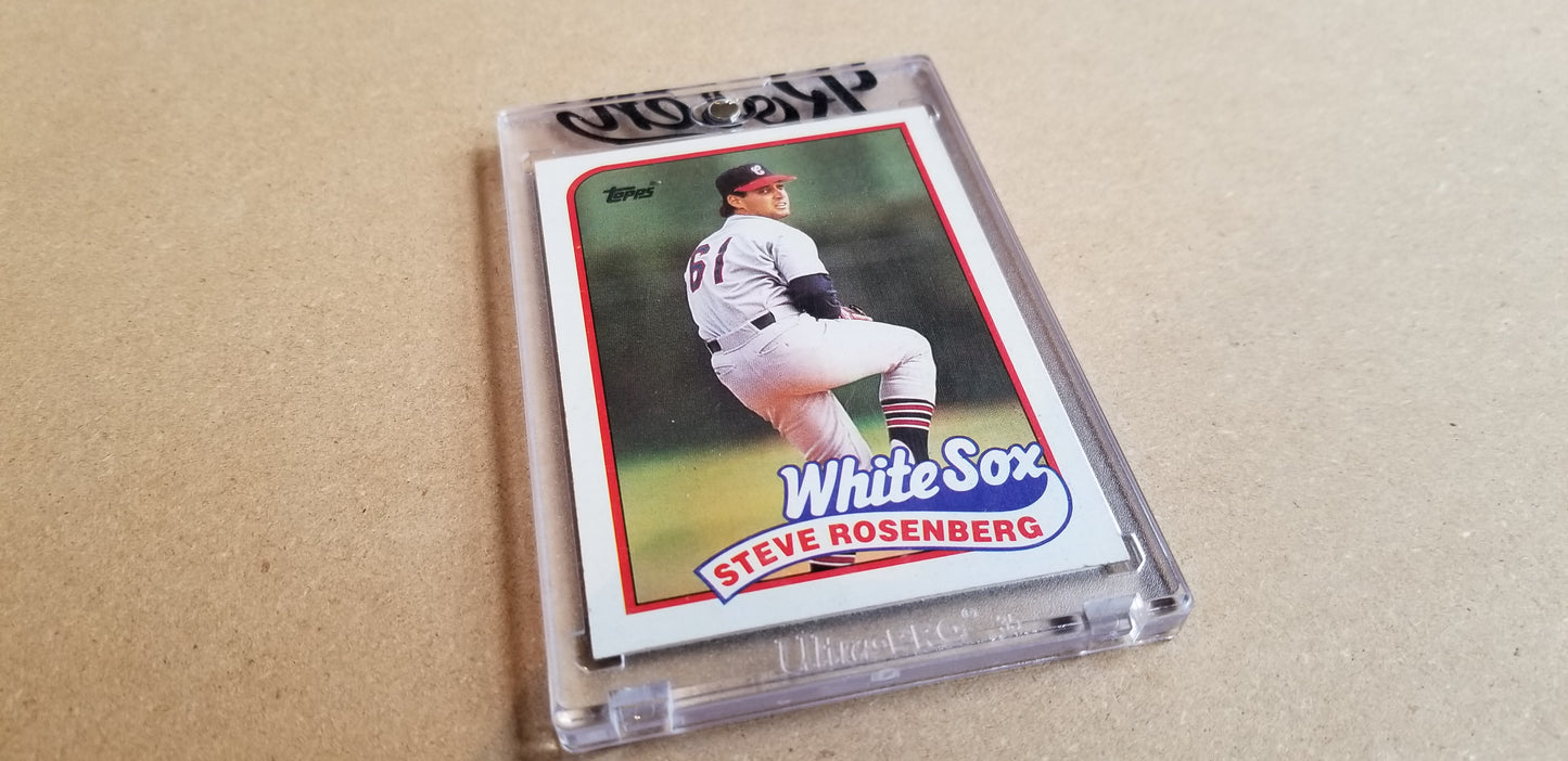 Baseball card art by Matthew Lee Rosen (aka Matthew Rosen) - 1989 Steve Rosenberg (Hebrew Bazooka)