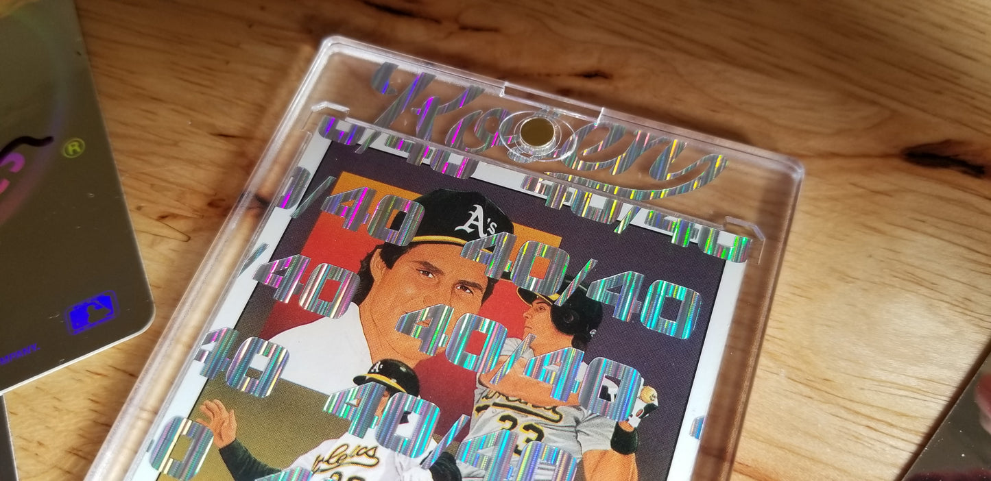 Baseball card art by Matthew Lee Rosen (aka Matthew Rosen) - Jose Canseco 40/40 Upper Deck