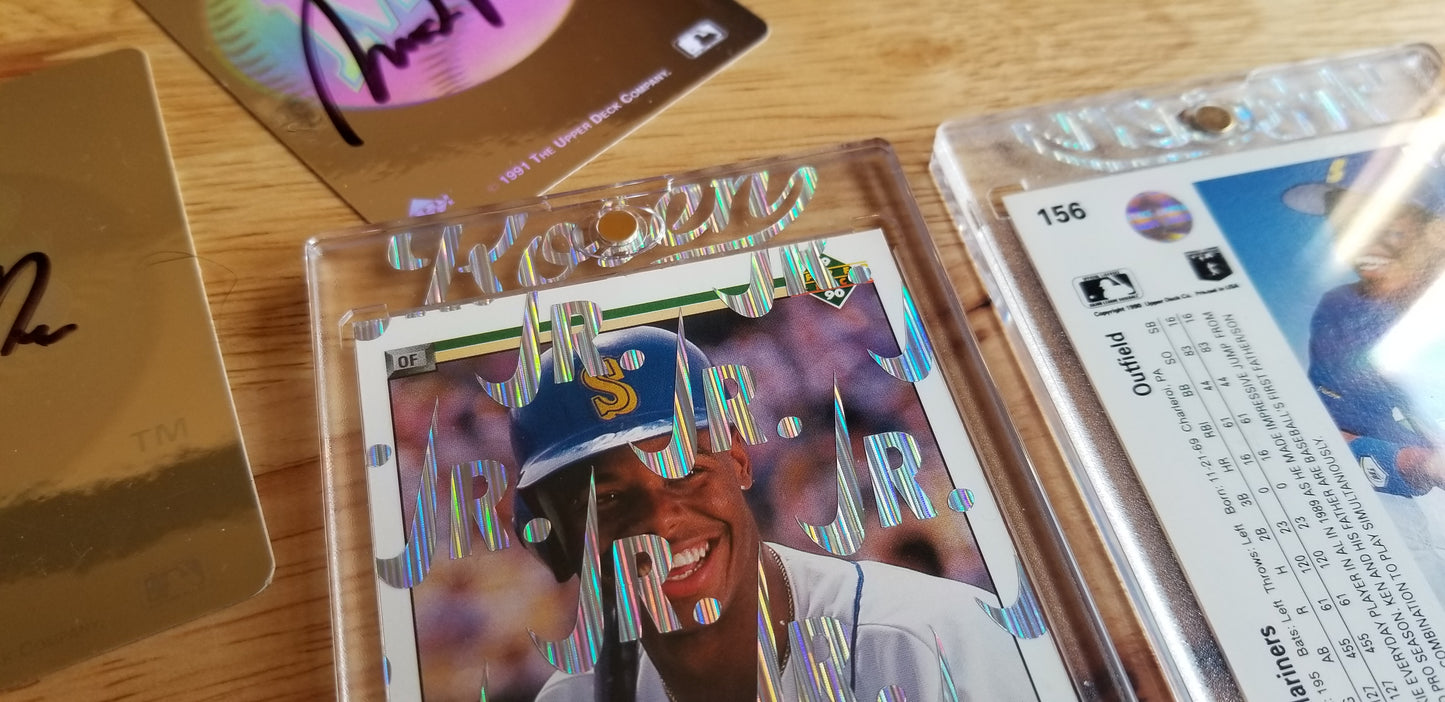 Baseball card art by Matthew Lee Rosen (aka Matthew Rosen) - Ken Griffey Jr. 1989 Nike Swoosh