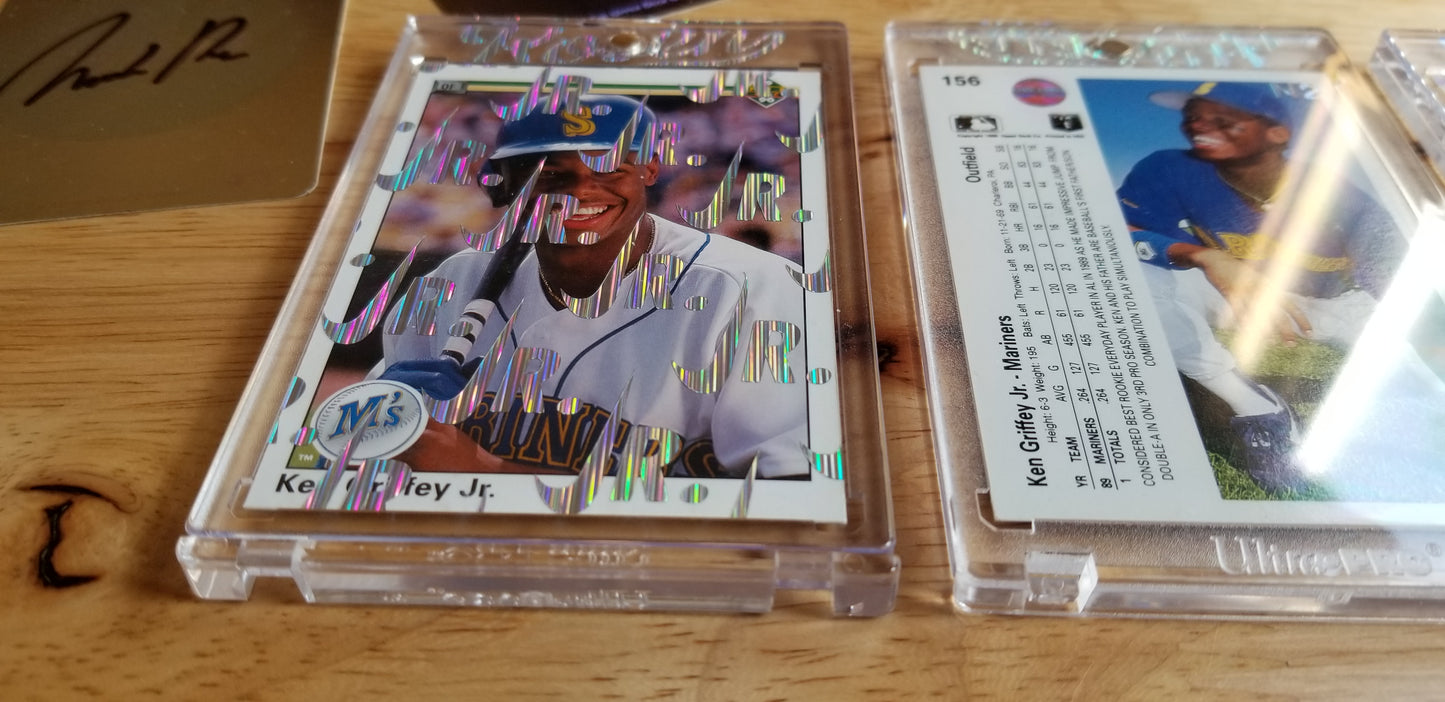 Baseball card art by Matthew Lee Rosen (aka Matthew Rosen) - Ken Griffey Jr. 1989 Nike Swoosh