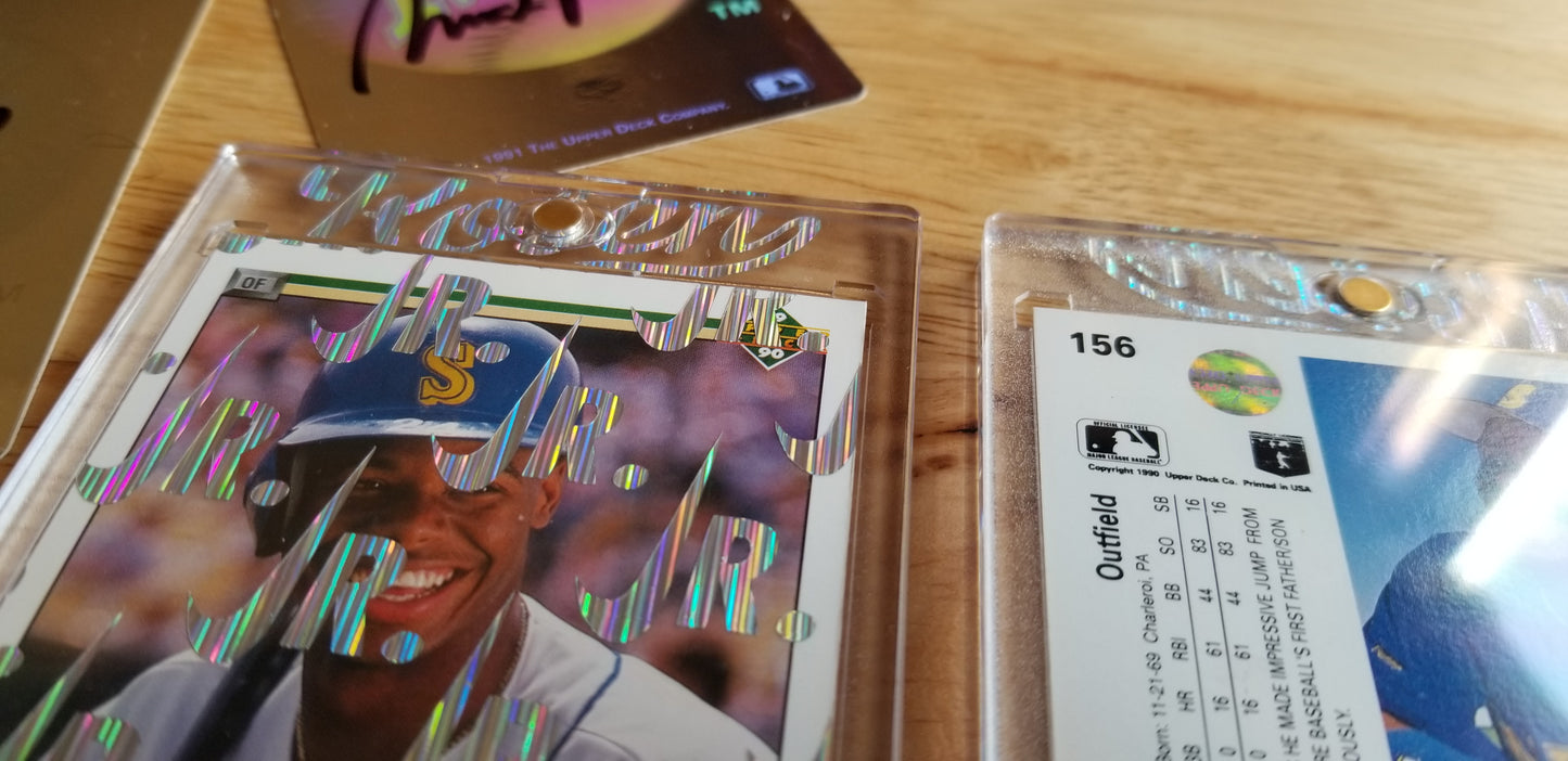 Baseball card art by Matthew Lee Rosen (aka Matthew Rosen) - Ken Griffey Jr. 1989 Nike Swoosh
