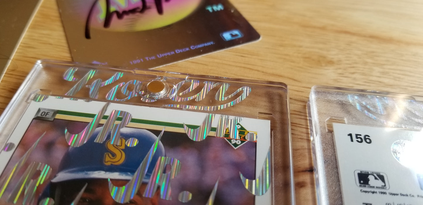 Baseball card art by Matthew Lee Rosen (aka Matthew Rosen) - Ken Griffey Jr. 1989 Nike Swoosh