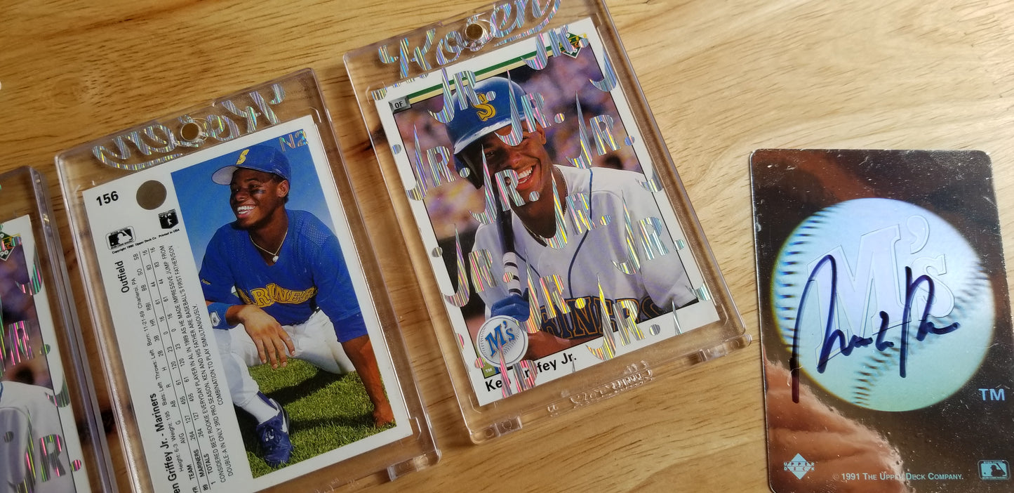 Baseball card art by Matthew Lee Rosen (aka Matthew Rosen) - Ken Griffey Jr. 1989 Nike Swoosh