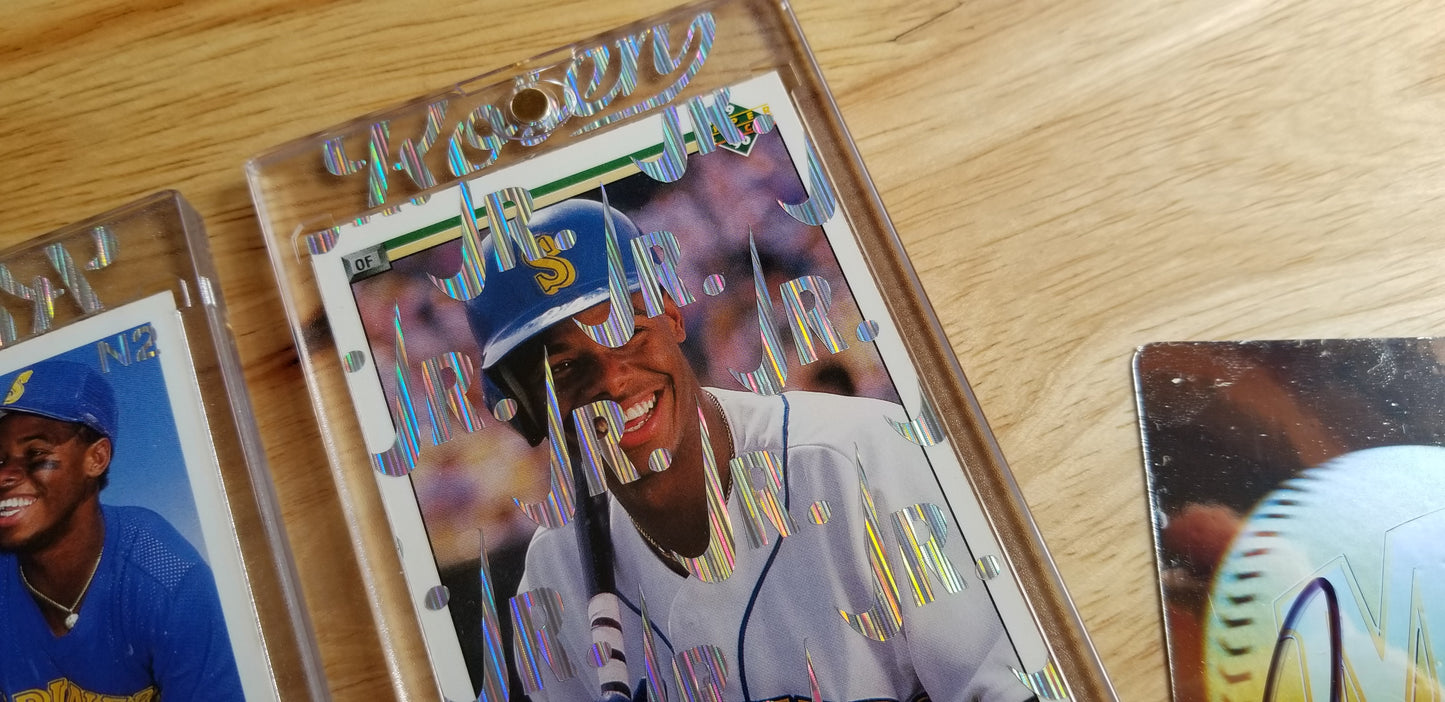 Baseball card art by Matthew Lee Rosen (aka Matthew Rosen) - Ken Griffey Jr. 1989 Nike Swoosh