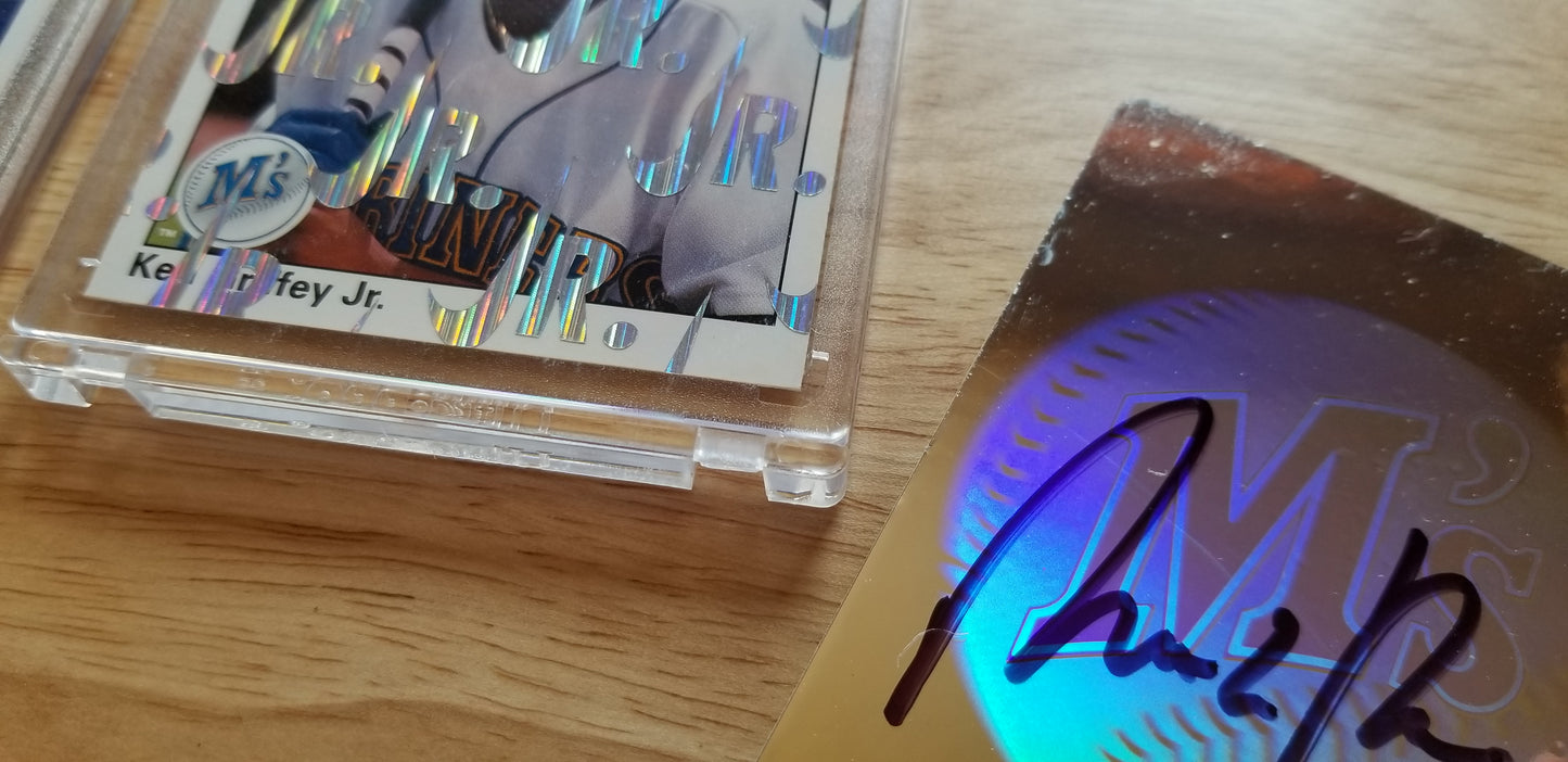 Baseball card art by Matthew Lee Rosen (aka Matthew Rosen) - Ken Griffey Jr. 1989 Nike Swoosh