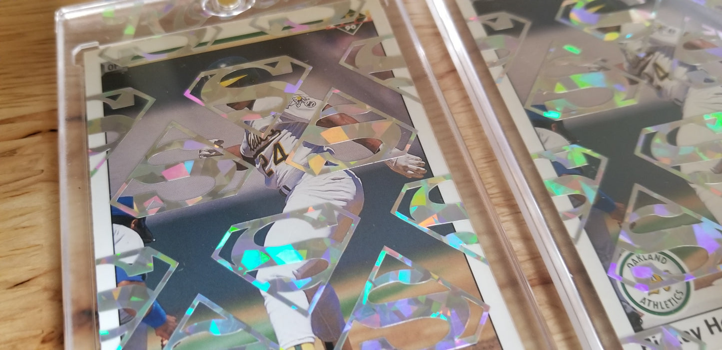 Baseball card art by Matthew Lee Rosen (aka Matthew Rosen) - Rickey Henderson Man of Steal
