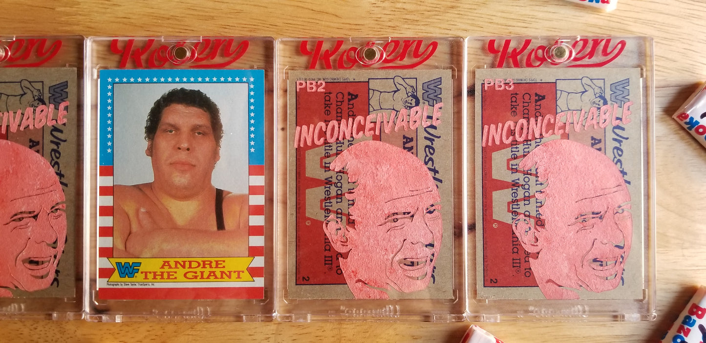 Baseball card art by Matthew Rosen - Andre the Giant in the Princess Bride