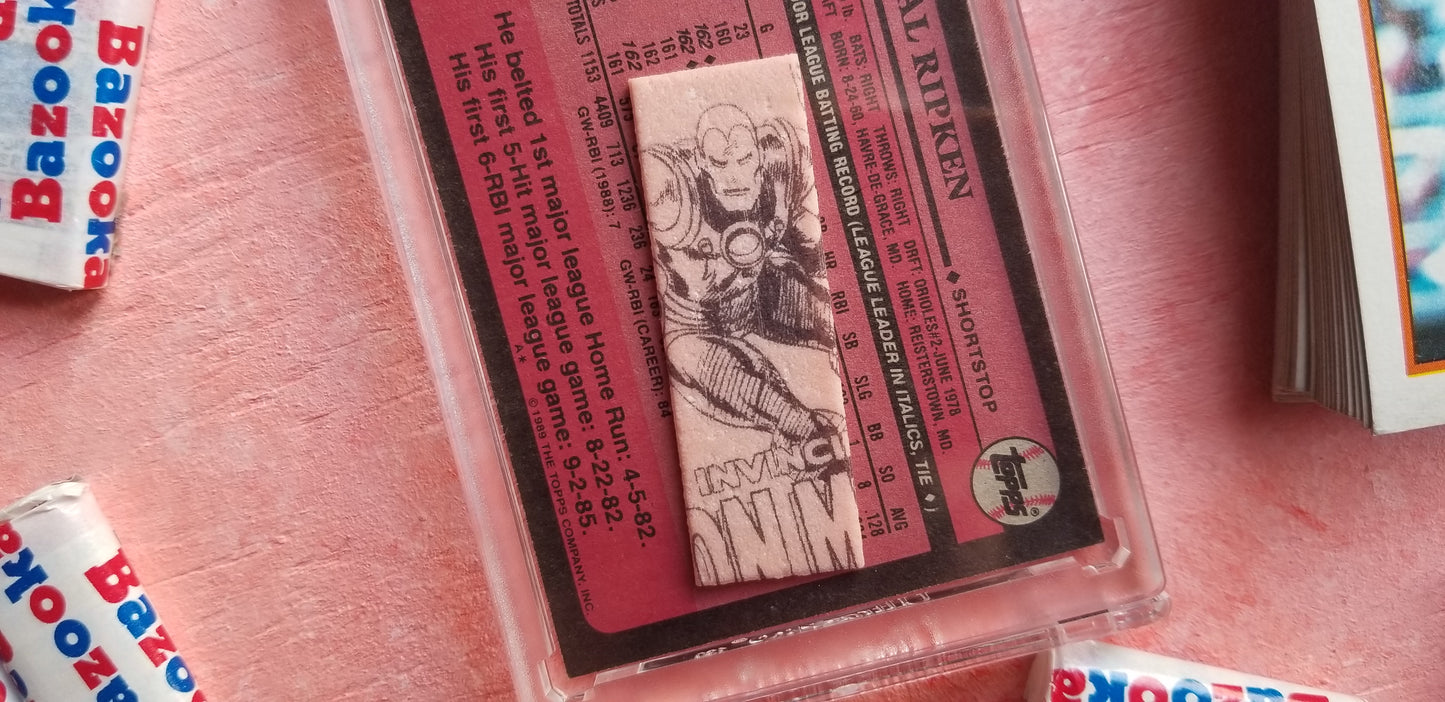 Baseball card art by Matthew Lee Rosen - Cal Ripken Iron Man