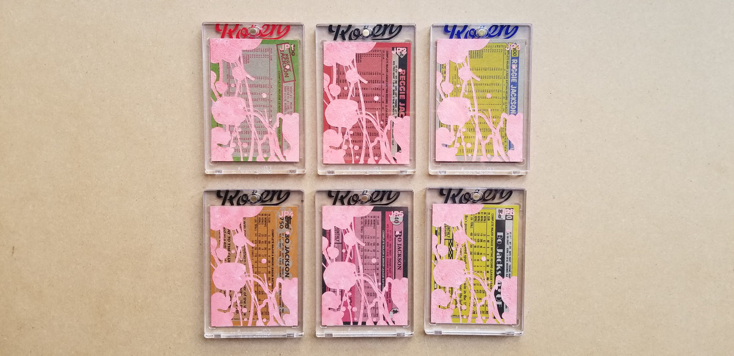 Baseball card art by Matthew Lee Rosen (aka Matthew Rosen) - Jackson Pollock Series