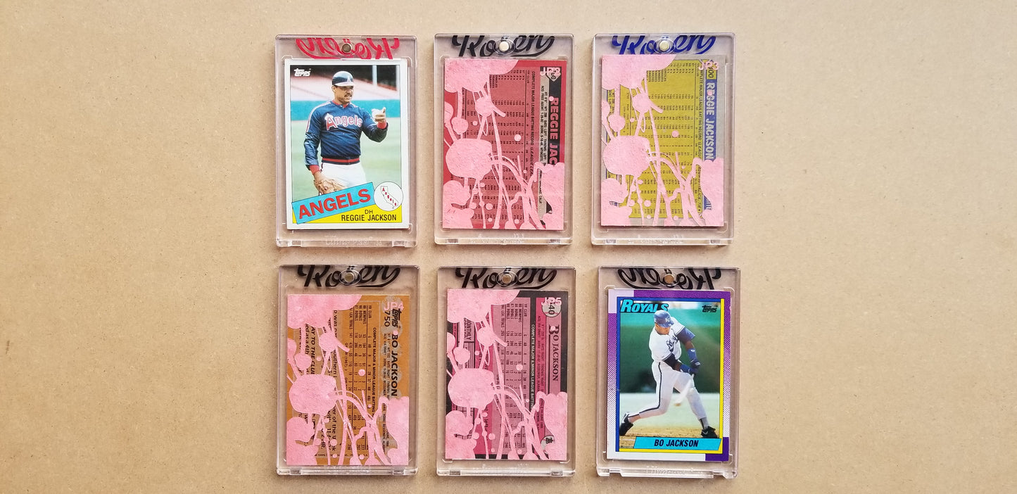 Baseball card art by Matthew Lee Rosen (aka Matthew Rosen) - Jackson Pollock Series