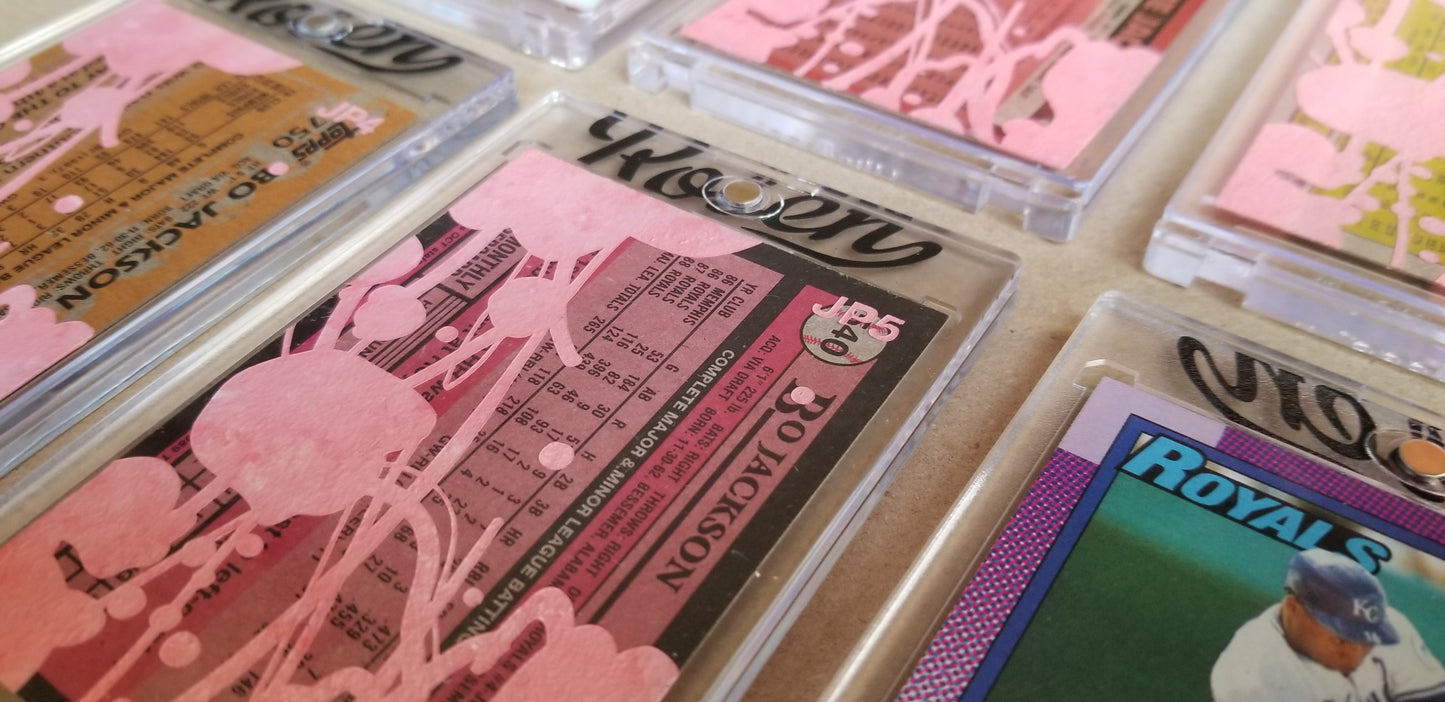 Baseball card art by Matthew Lee Rosen (aka Matthew Rosen) - Jackson Pollock Series