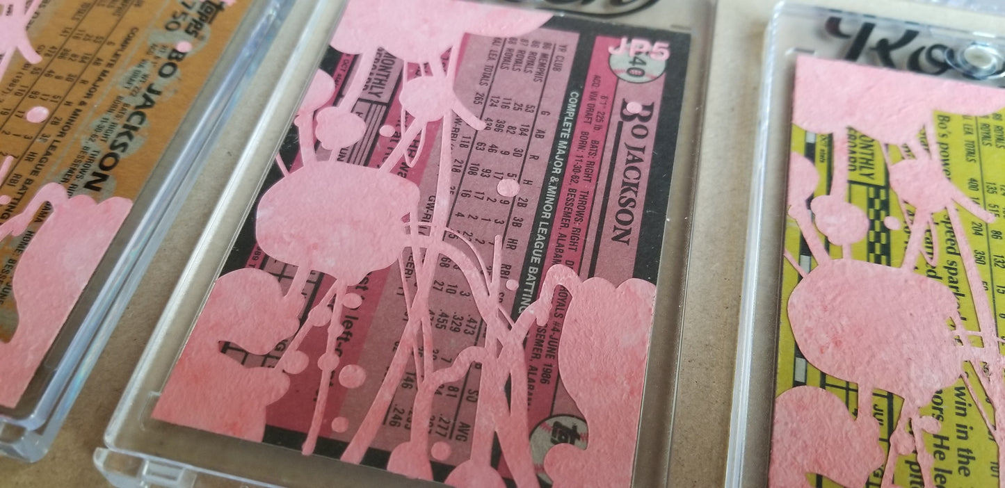 Baseball card art by Matthew Lee Rosen (aka Matthew Rosen) - Jackson Pollock Series