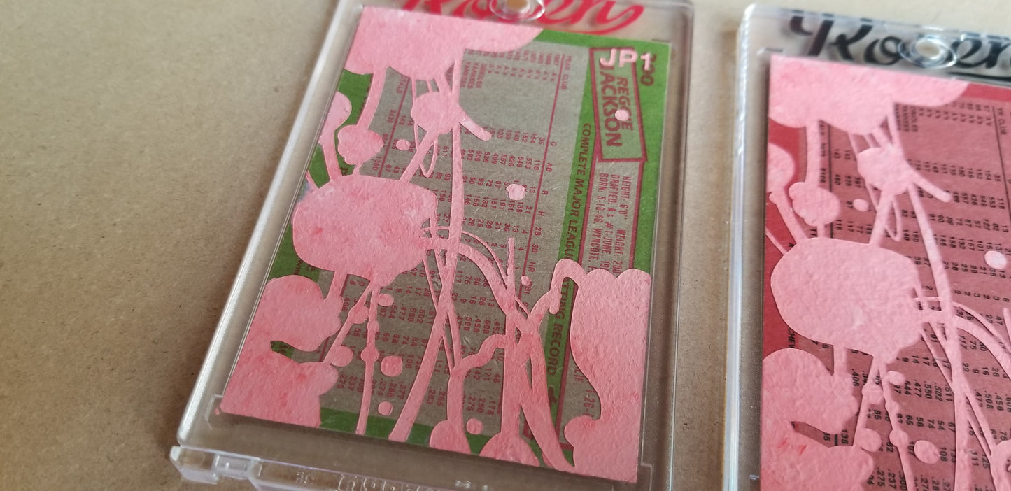 Baseball card art by Matthew Lee Rosen (aka Matthew Rosen) - Jackson Pollock Series