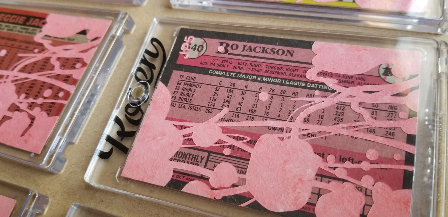 Baseball card art by Matthew Lee Rosen (aka Matthew Rosen) - Jackson Pollock Series