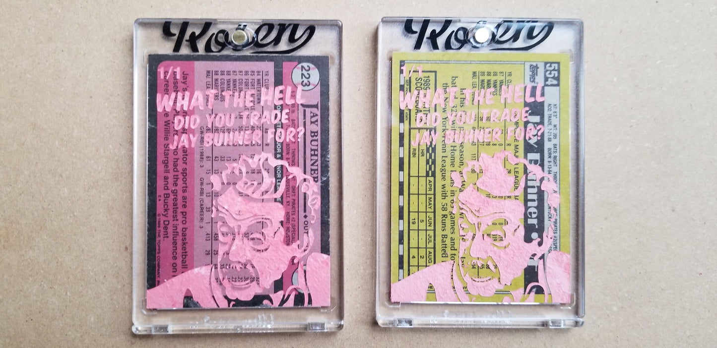 Baseball card art by Matthew Lee Rosen (aka Matthew Rosen) - Jay Buhner Seinfeld