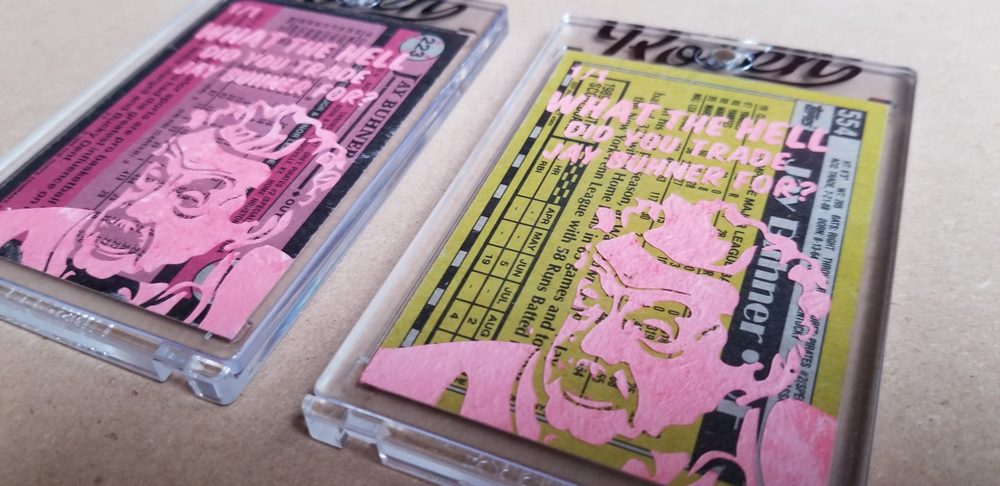 Baseball card art by Matthew Lee Rosen (aka Matthew Rosen) - Jay Buhner Seinfeld