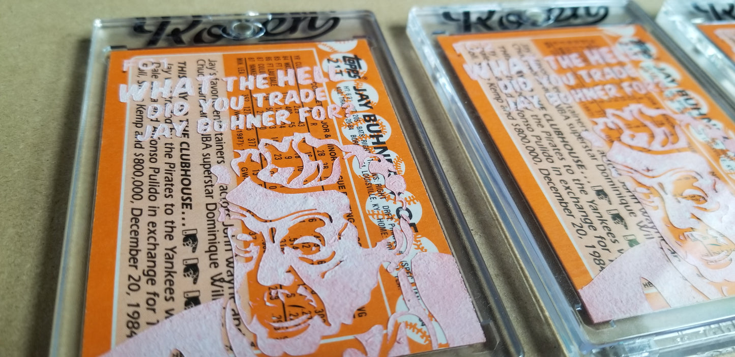 Baseball card art by Matthew Lee Rosen (aka Matthew Rosen) - Jay Buhner Seinfeld