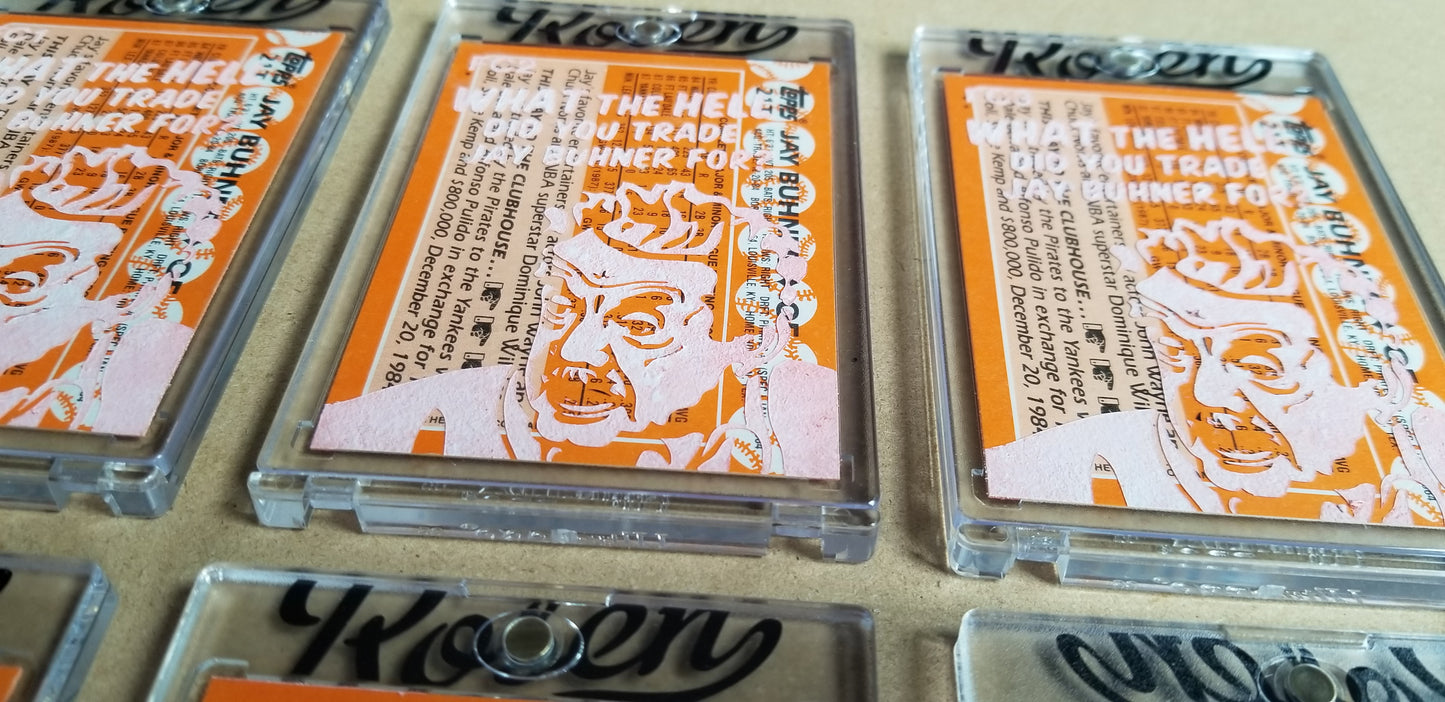 Baseball card art by Matthew Lee Rosen (aka Matthew Rosen) - Jay Buhner Seinfeld
