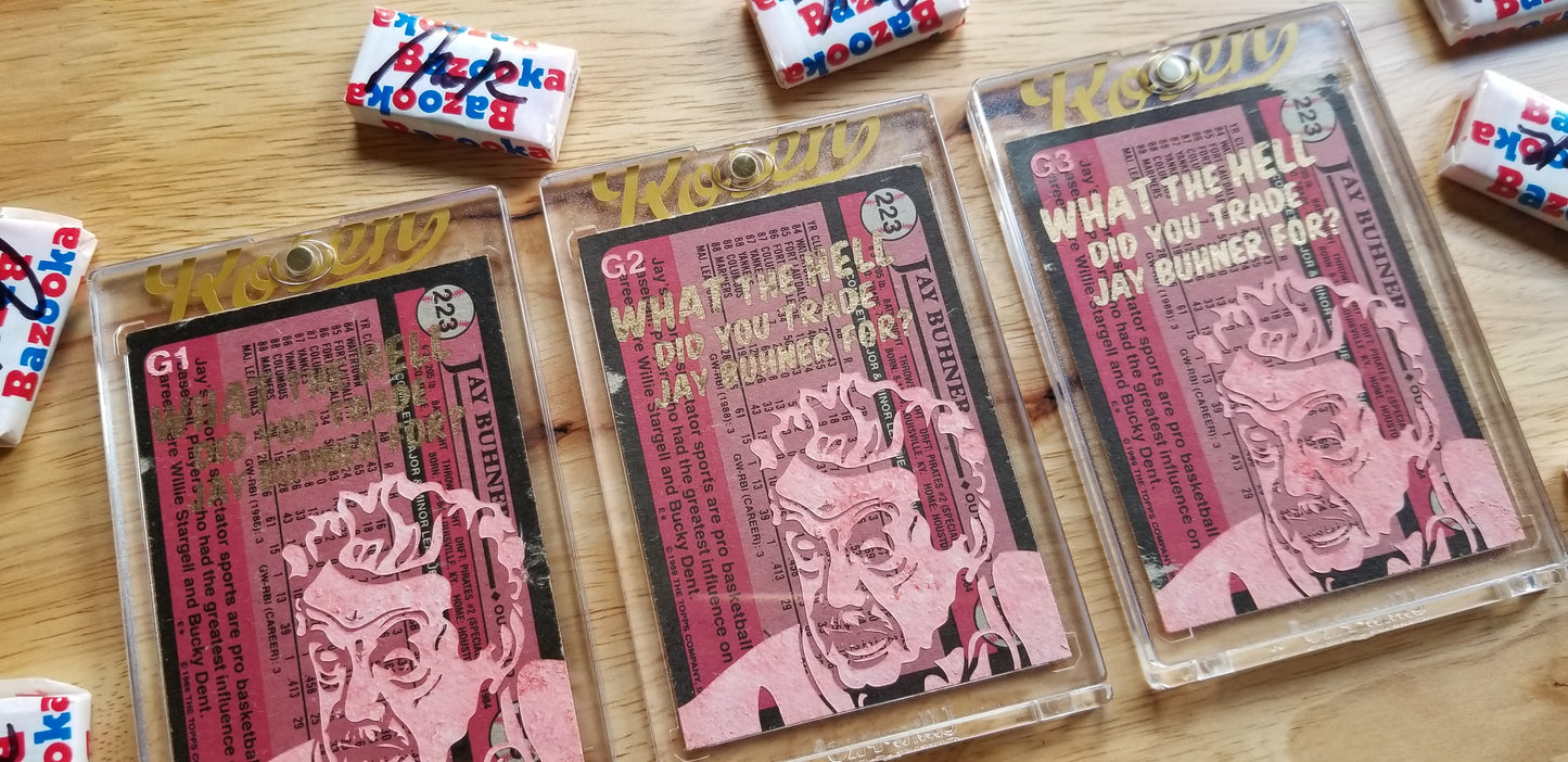 Baseball card art by Matthew Lee Rosen (aka Matthew Rosen) - Jay Buhner Seinfeld