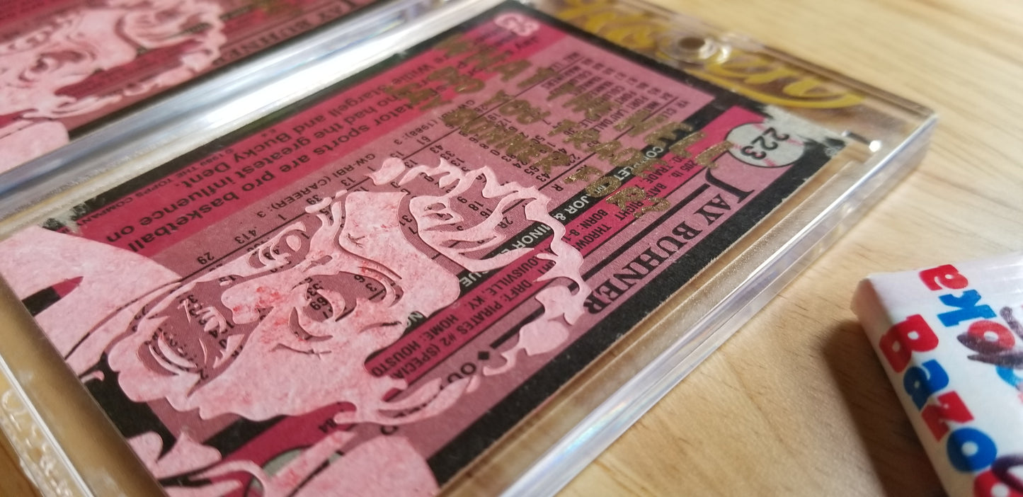 Baseball card art by Matthew Lee Rosen (aka Matthew Rosen) - Jay Buhner Seinfeld