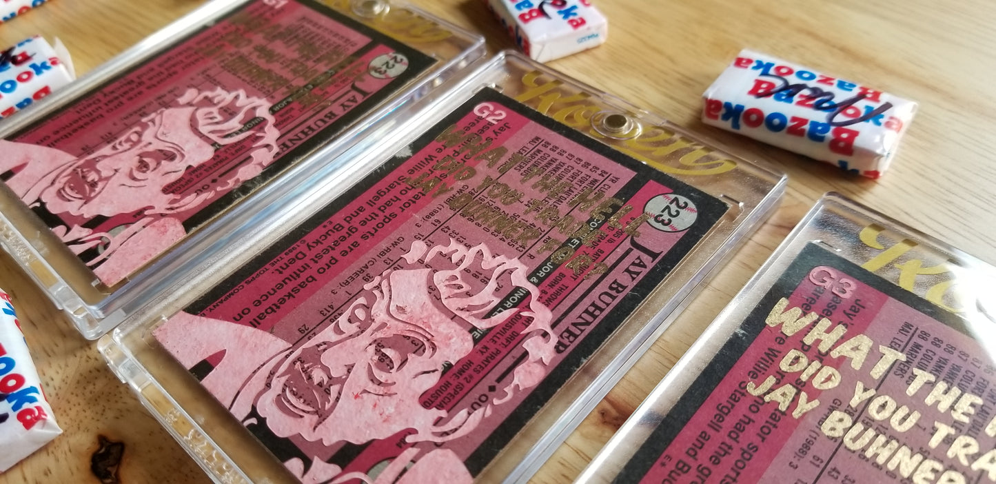Baseball card art by Matthew Lee Rosen (aka Matthew Rosen) - Jay Buhner Seinfeld