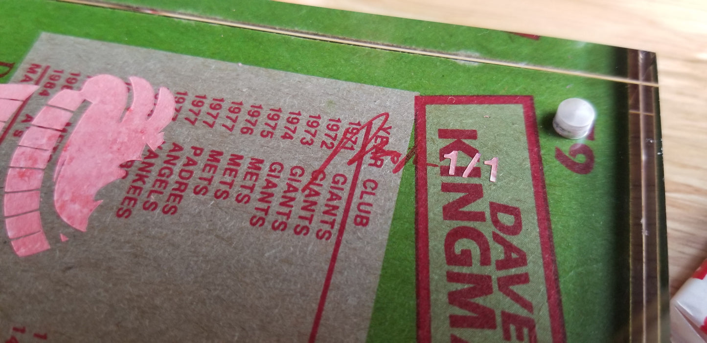Baseball card art by Matthew Rosen - Dave Kingman Donkey Kong