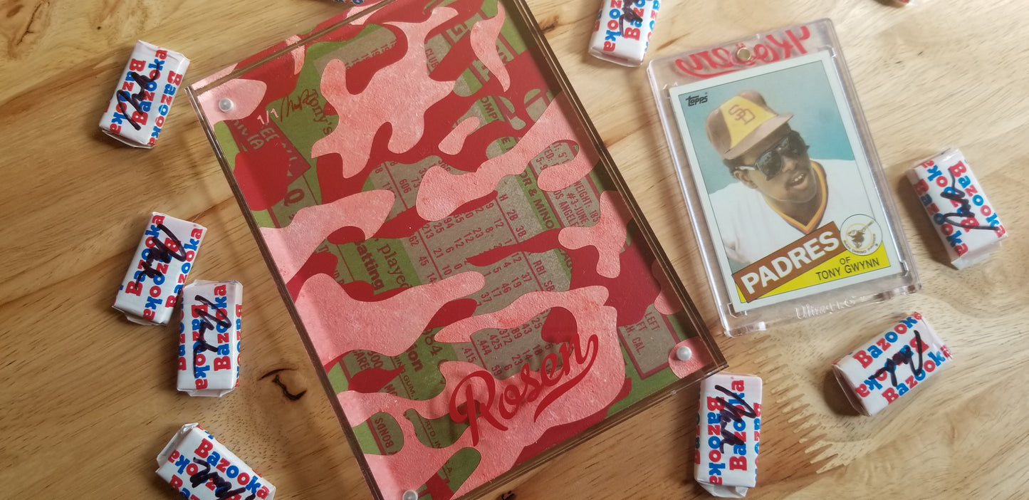 Baseball card art by Matthew Rosen - Tony Gwynn Padres Camo