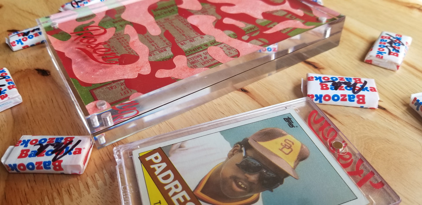 Baseball card art by Matthew Rosen - Tony Gwynn Padres Camo