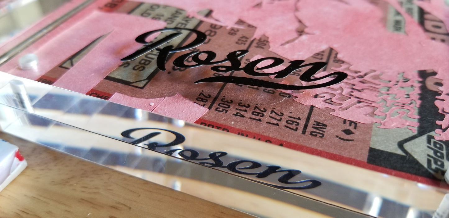 Baseball card art by Matthew Rosen - Ferris Bueller and Ryne Sandberg