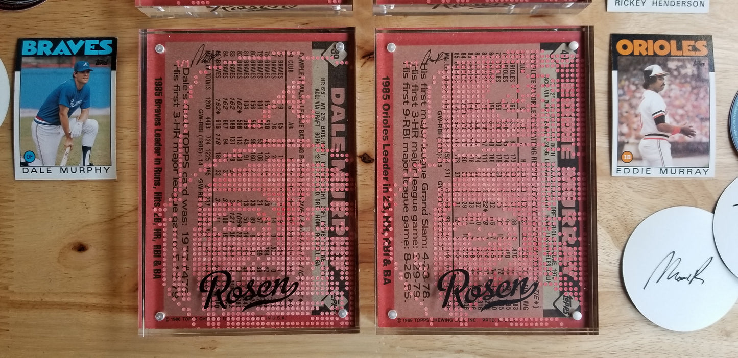 Jumbotron baseball card art by Matthew Lee Rosen & Peter Chen