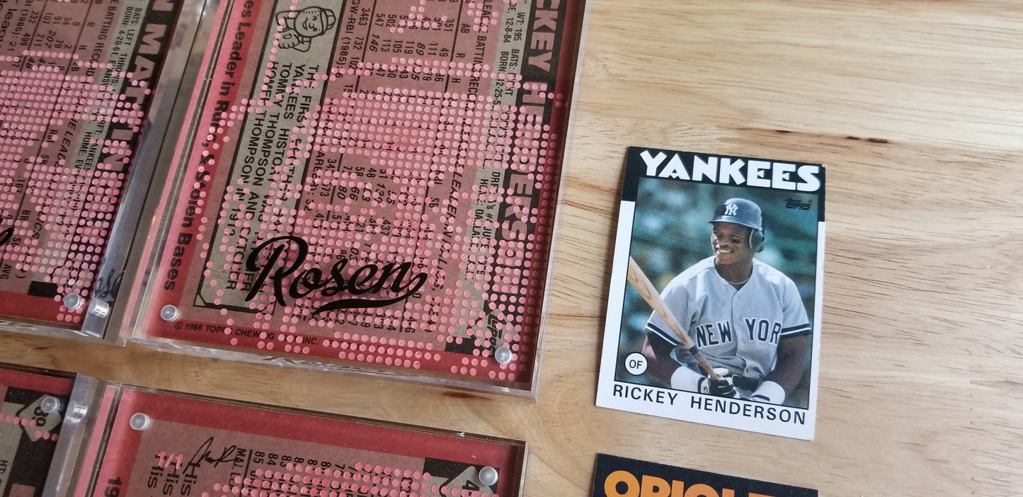 Jumbotron baseball card art by Matthew Lee Rosen & Peter Chen